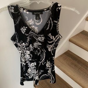 WHBM sleeveless ruffled top